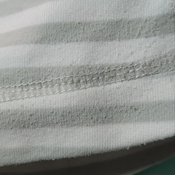 Lululemon Cross My Heart Tank Silver Spoon White Narrow Bold Multi Stripe - Picture 9 of 11